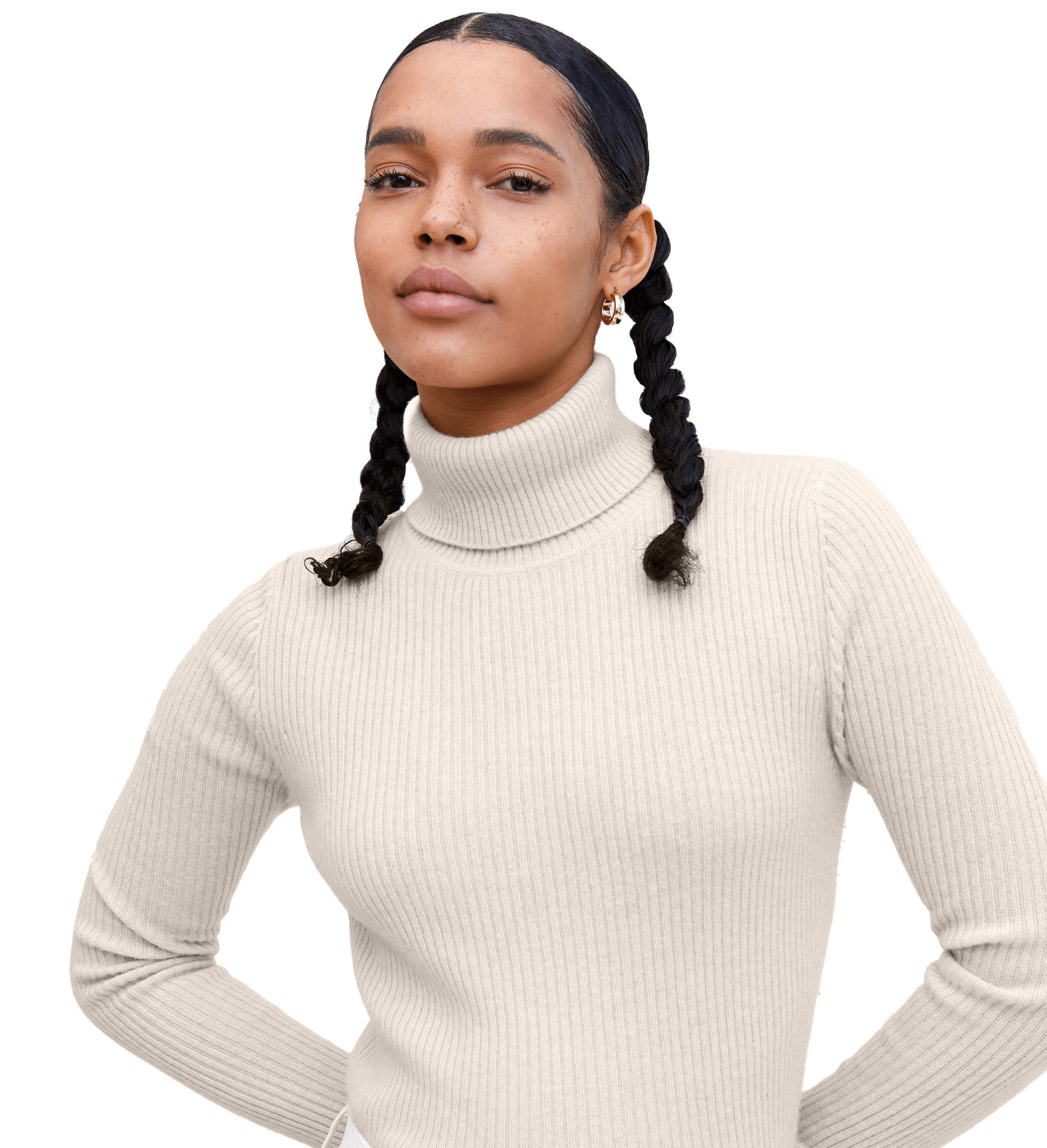  2024年おすすめのアイテム満載 Turtleneck Ribbed The Cashmere Cashmere State – Sweater ニット/セーター