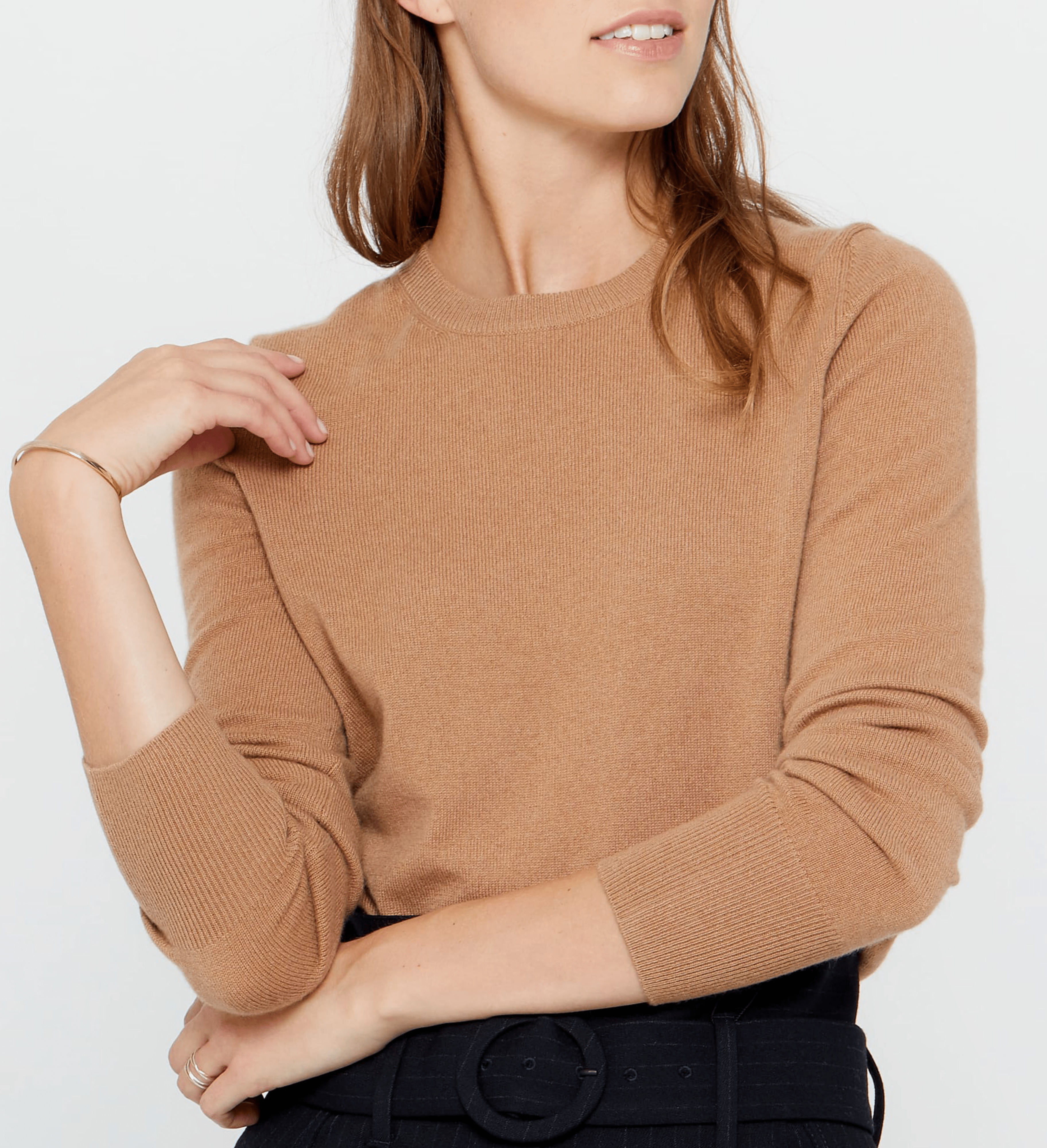 The Women’s Basic Crewneck Cashmere Sweater