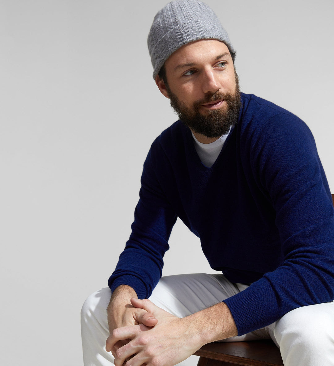 State Cashmere Beanie NEW State Cashmere Cable Knit Cuffed Beanie - Soft Unisex Hat  main image 4
