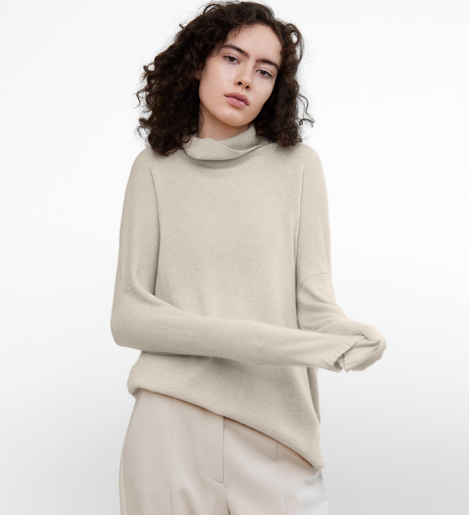 The Turtleneck Oversized Sweater – State Cashmere