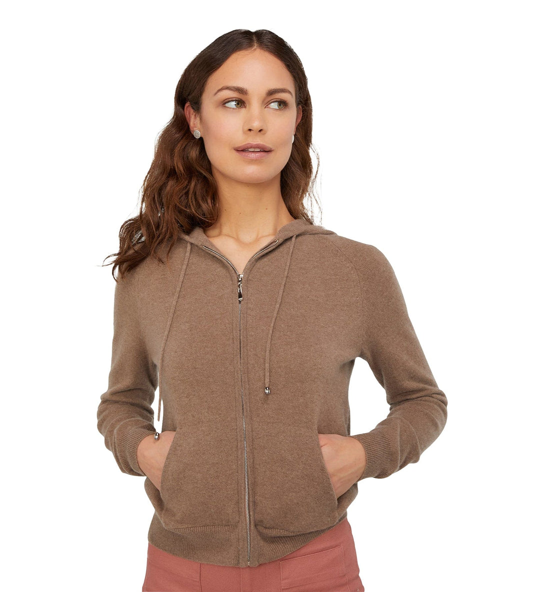 The Full Zip Cashmere Hoodie – State Cashmere