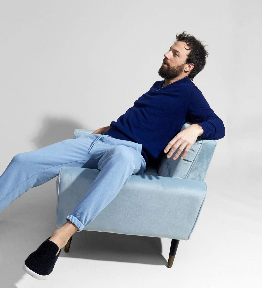 The Mock-Neck Quarter Zip Cashmere Polo Sweater – State Cashmere